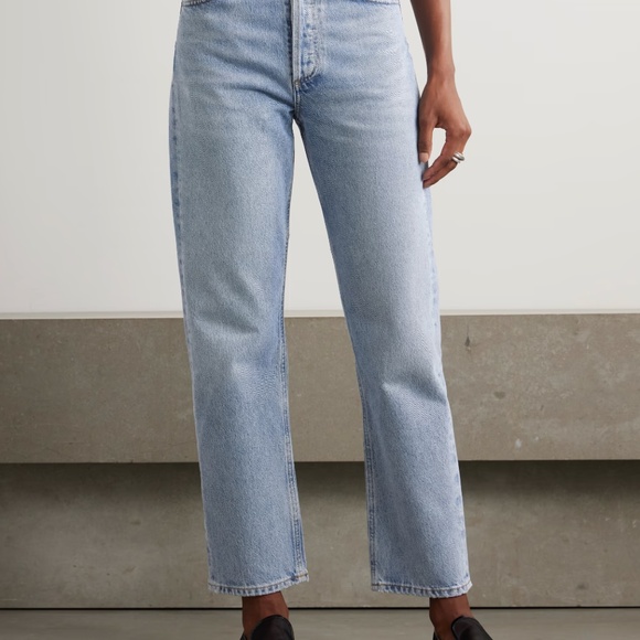 AGOLDE 90s mid rise loose fit jeans faded denim vintage blue high 25 26 27 - Picture 2 of 8